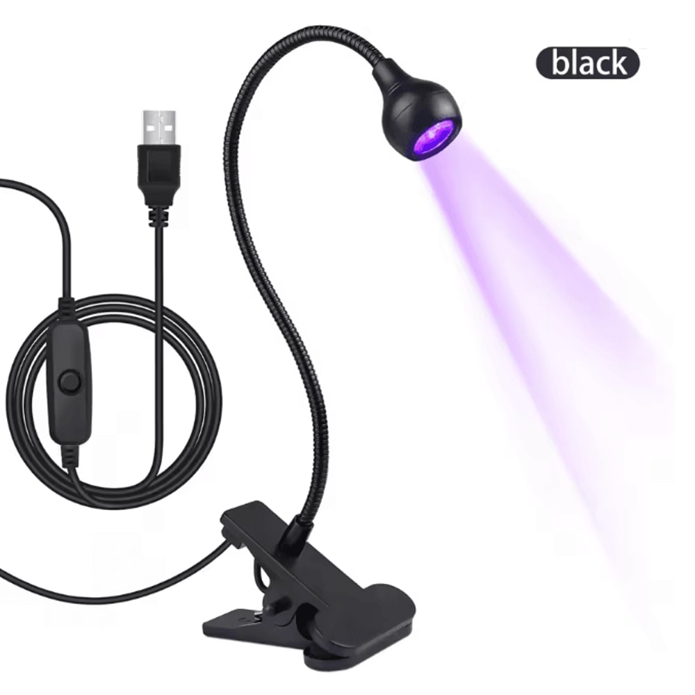 5W UV Gel Nail Lamp With Clip And Flexible Arm Nail Dryer 5