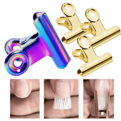 nail fixing clips set for fiber extension shaping stainless steel 6 piece