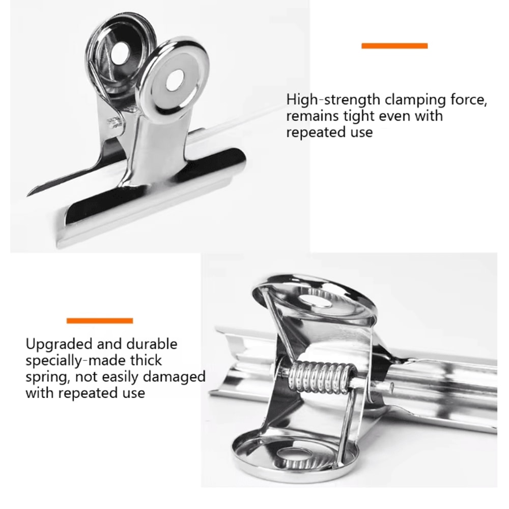 Nail Fixing Clips Set For Fiber Extension Shaping Stainless Steel 6 Piece 1