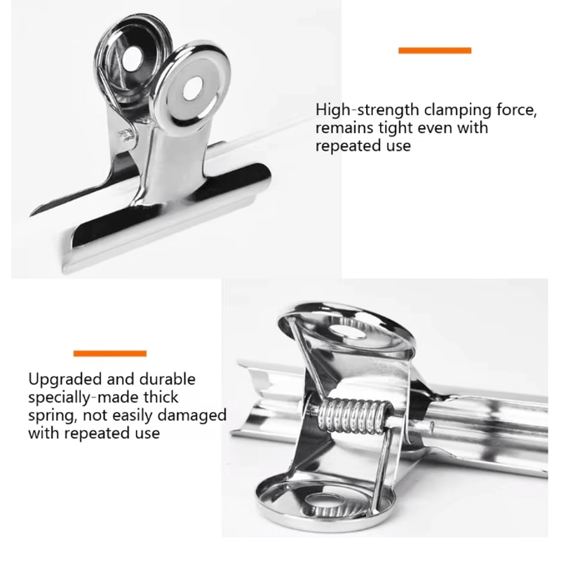 Nail Fixing Clips Set For Fiber Extension Shaping Stainless Steel 6 Piece 1