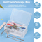 Double Layer Nail Tool Storage Box Large Capacity Organizer Case 1
