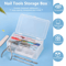 Double Layer Nail Tool Storage Box Large Capacity Organizer Case 1
