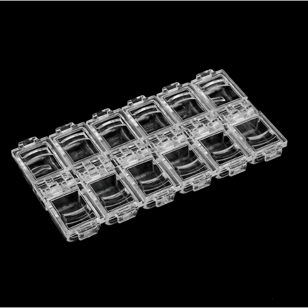 12 Grid Nail Art Accessories Storage Box Jewelry And Rhinestone Organizer 4