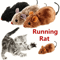 Plush Mouse Cat Toy Lifelike Running Pet Play Toy 0