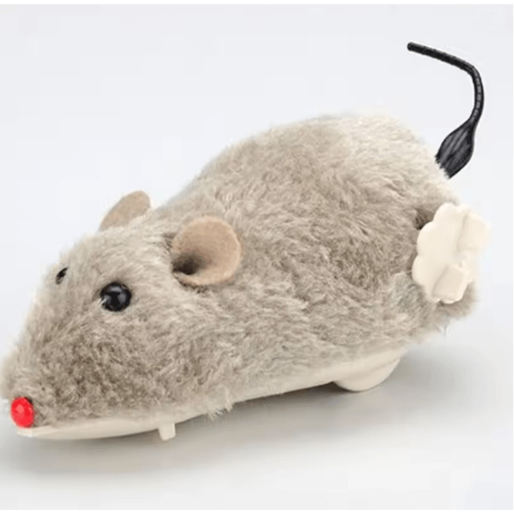 Plush Mouse Cat Toy Lifelike Running Pet Play Toy 2