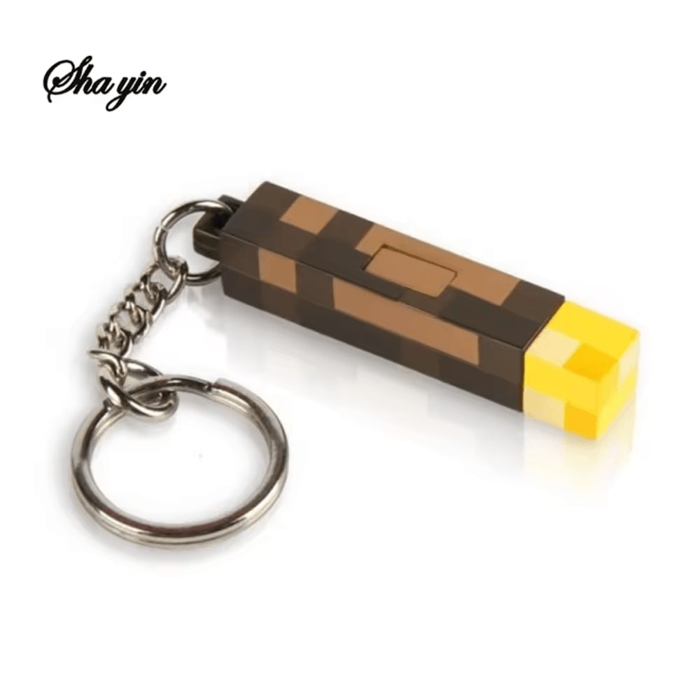 Mini Torch Keychain Rechargeable Light Decorative Pendant 1