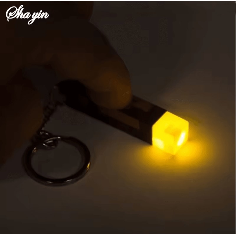 Mini Torch Keychain Rechargeable Light Decorative Pendant 3