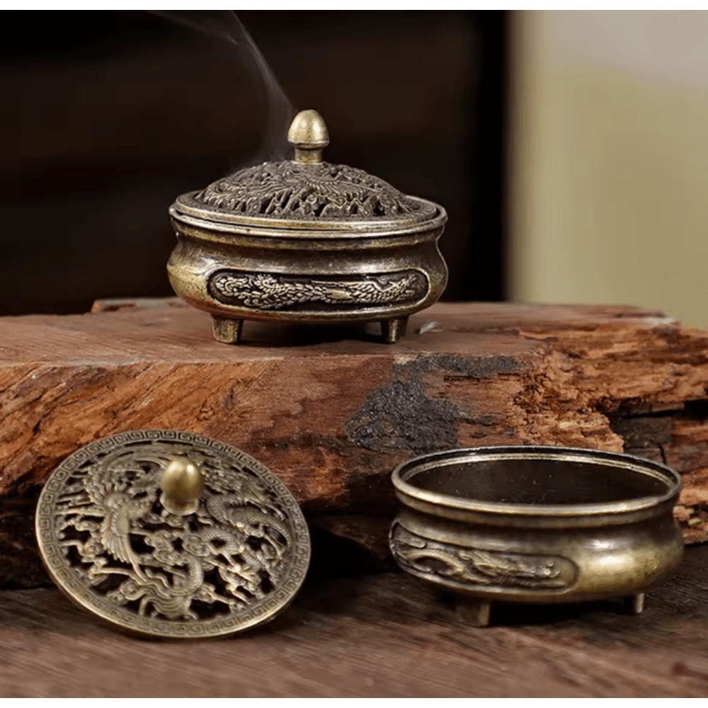 Longfeng Fingertip Incense Burner Three Leg Aromatherapy Stove 0