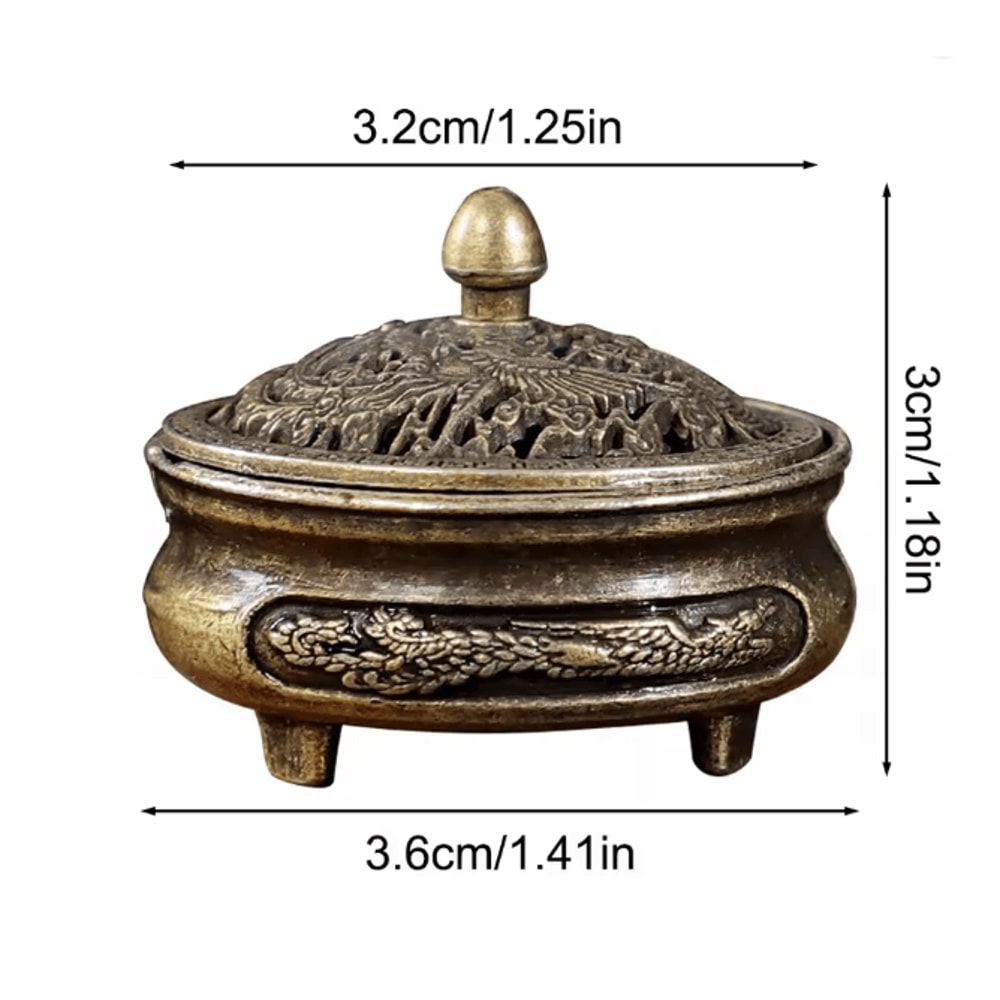 Longfeng Fingertip Incense Burner Three Leg Aromatherapy Stove 3