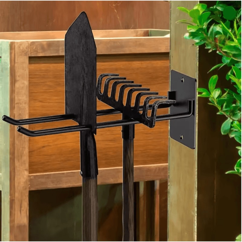 Wall Mounted Tool Storage Hooks Multi Purpose Garage Organizer System 4