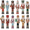 12 Piece Wooden Nutcracker Christmas Decoration Set Holiday Home Decor 4