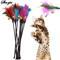 5 Piece Cat Wand Toy Set Interactive Feather Cat Toys With Bell 2