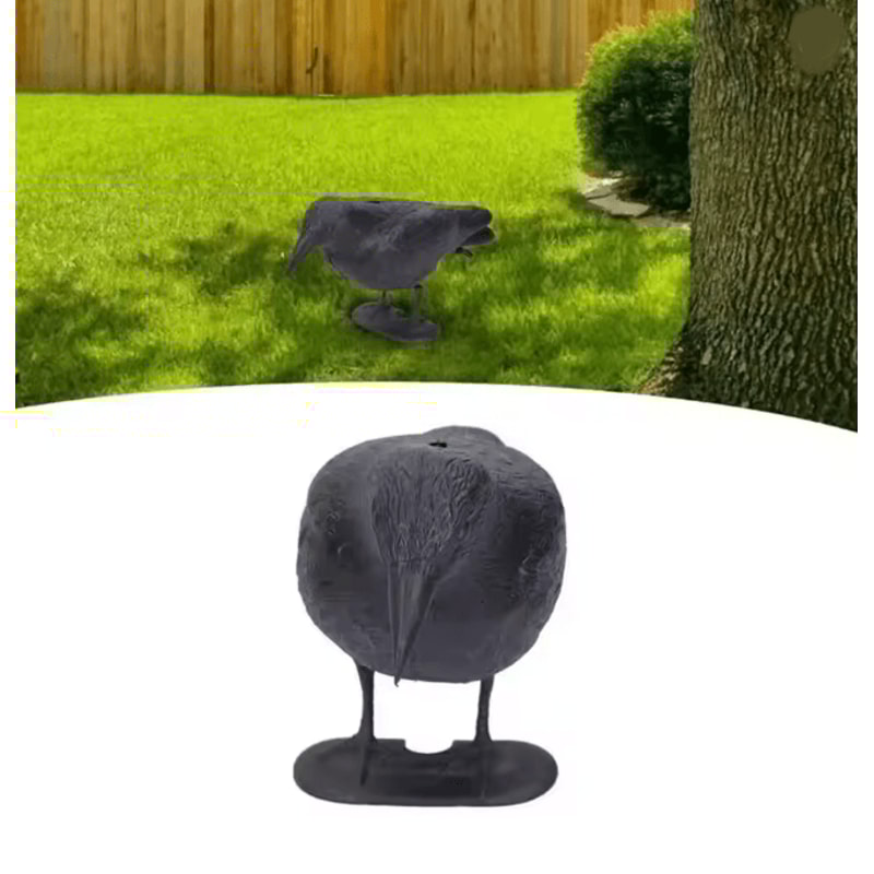 Realistic Crow Garden Decoration Plastic Outdoor Yard Decor 1