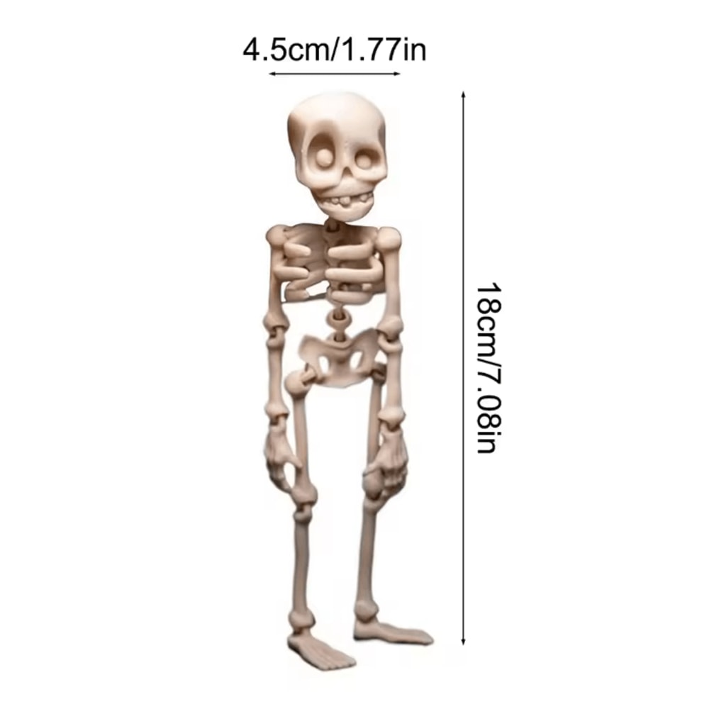 Magnetic Poseable Skull Fridge Magnet Funny Kitchen Decor 5