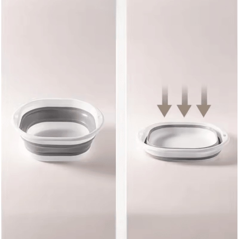 Foldable Portable Wash Basin Large Collapsible Laundry And Kitchen Bowl 2