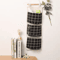 Three Pocket Hanging Wall Storage Organizer Cotton Linen Bag 1