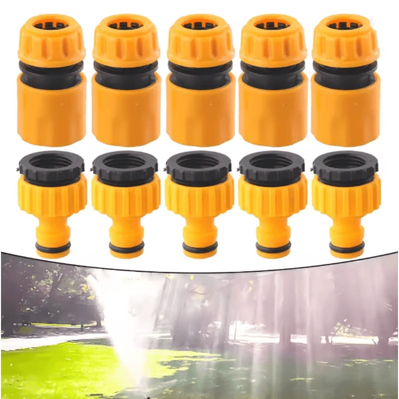 10 Piece Garden Hose Quick Connector Set Faucet Adapter For Irrigation 0
