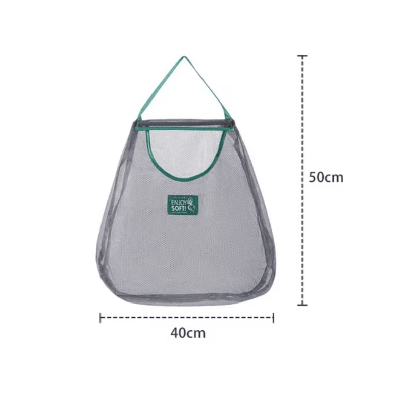 Hanging Vegetable Storage Bag Kitchen Wall Fruit And Garlic Organizer 4
