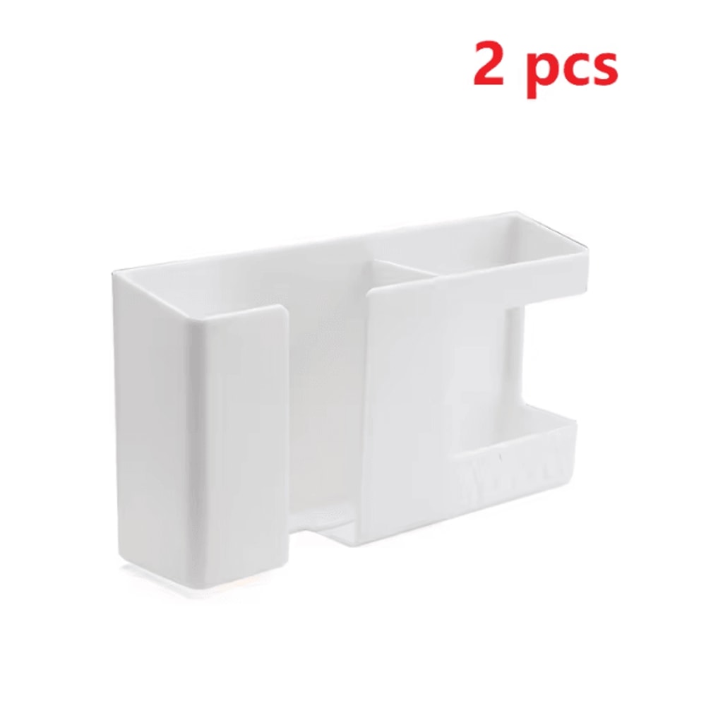 Wall Mounted Remote Control Holder Phone Charging Storage Box Organizer 5