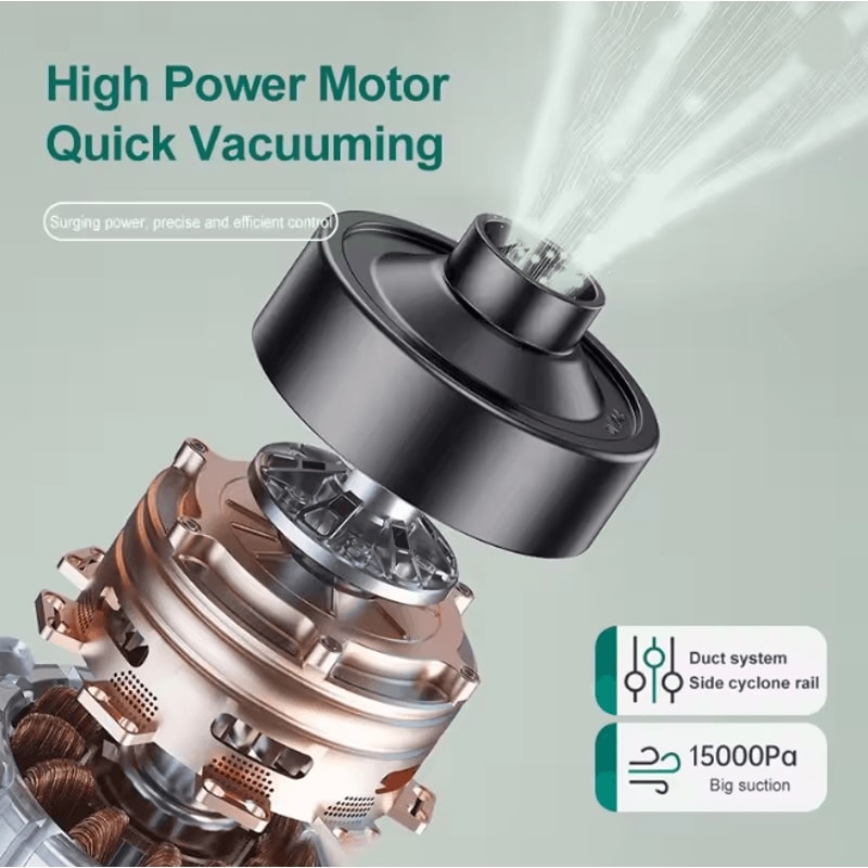 Cordless Handheld Vacuum Cleaner Powerful Suction For Car And Home 1