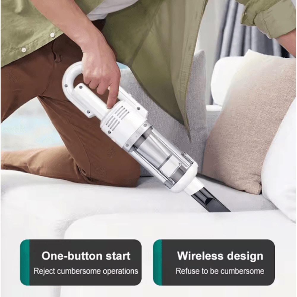 Cordless Handheld Vacuum Cleaner Powerful Suction For Car And Home 2