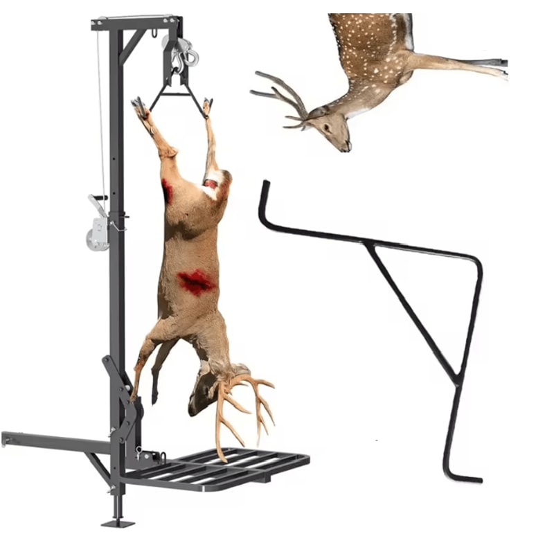 Heavy Duty Deer Hoist Pulley System Hunting Game Lifting Kit 0