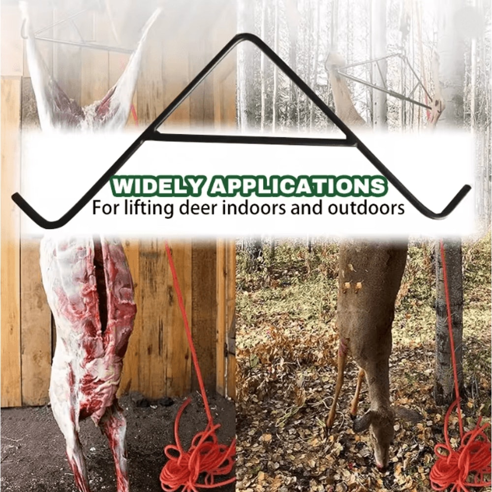 Heavy Duty Deer Hoist Pulley System Hunting Game Lifting Kit 2