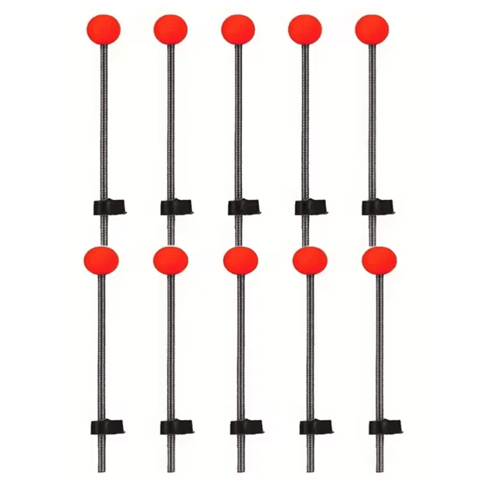 Winter Ice Fishing Rod Tip Indicator Spring Bite Detector Set 9