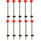 Winter Ice Fishing Rod Tip Indicator Spring Bite Detector Set 9