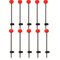 Winter Ice Fishing Rod Tip Indicator Spring Bite Detector Set 9