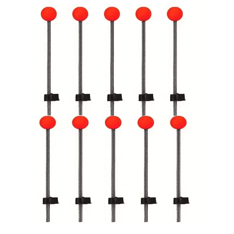 Winter Ice Fishing Rod Tip Indicator Spring Bite Detector Set 9