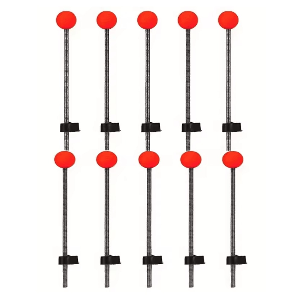 Winter Ice Fishing Rod Tip Indicator Spring Bite Detector Set 4