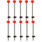 Winter Ice Fishing Rod Tip Indicator Spring Bite Detector Set 4
