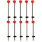 Winter Ice Fishing Rod Tip Indicator Spring Bite Detector Set 4