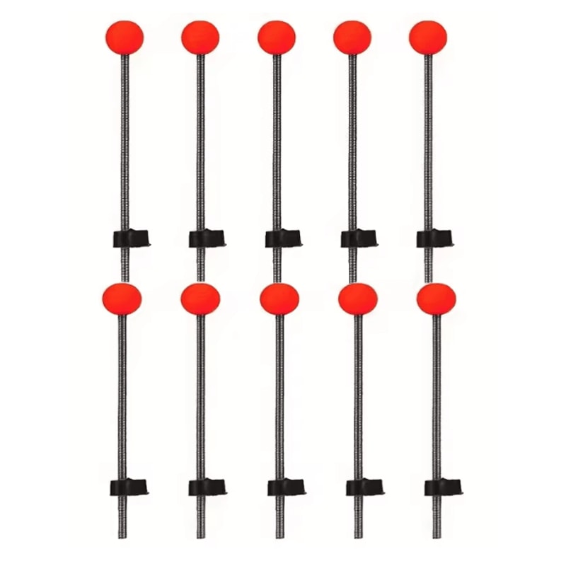 Winter Ice Fishing Rod Tip Indicator Spring Bite Detector Set 4