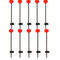 Winter Ice Fishing Rod Tip Indicator Spring Bite Detector Set 8