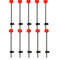 Winter Ice Fishing Rod Tip Indicator Spring Bite Detector Set 8