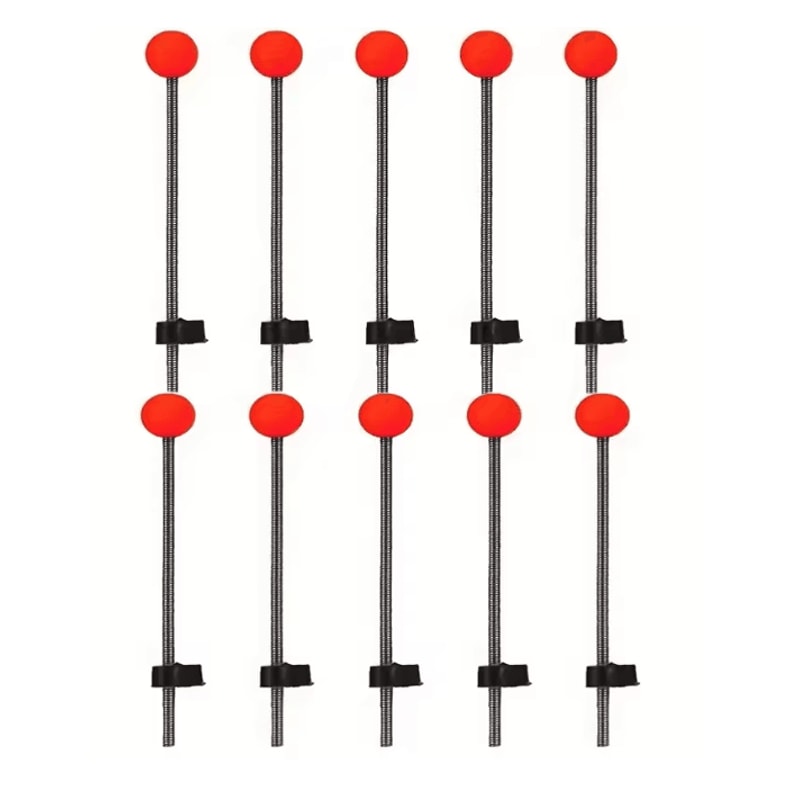 Winter Ice Fishing Rod Tip Indicator Spring Bite Detector Set 8