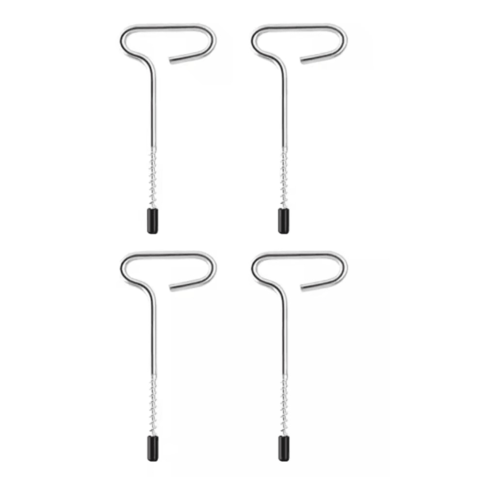 Stainless Steel Ice Fishing Tent Stakes Auger Nails With Drill Adapter 6