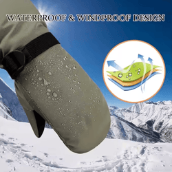 winter ski gloves warm waterproof touchscreen snow gloves for women