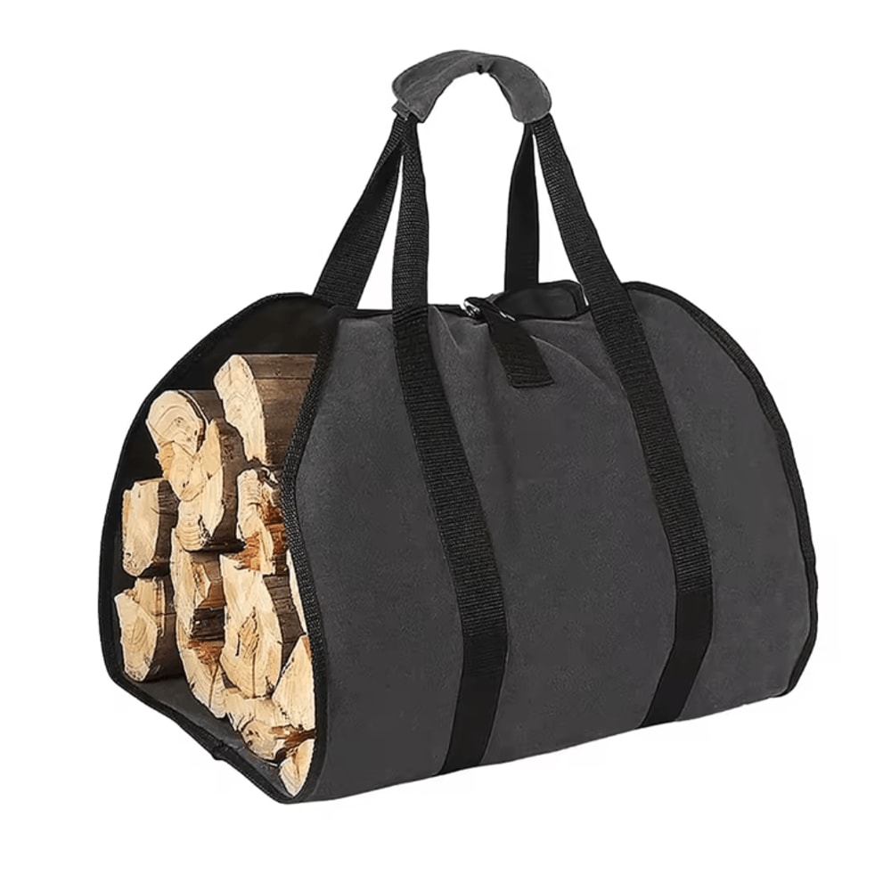 Large Capacity Firewood Carry Bag Durable Log Storage And Transport Tote 5
