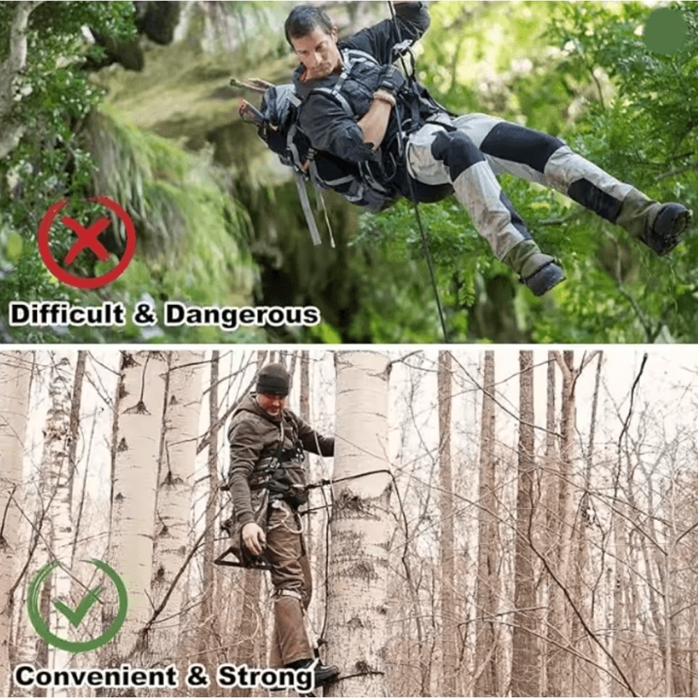 Heavy Duty Screw In Tree Steps For Hunting Tree Stand Climbing 3