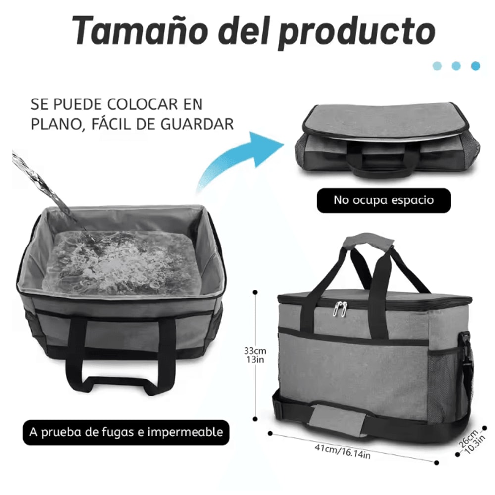 Large Capacity Leakproof Picnic Bag Insulated Lunch Tote 2