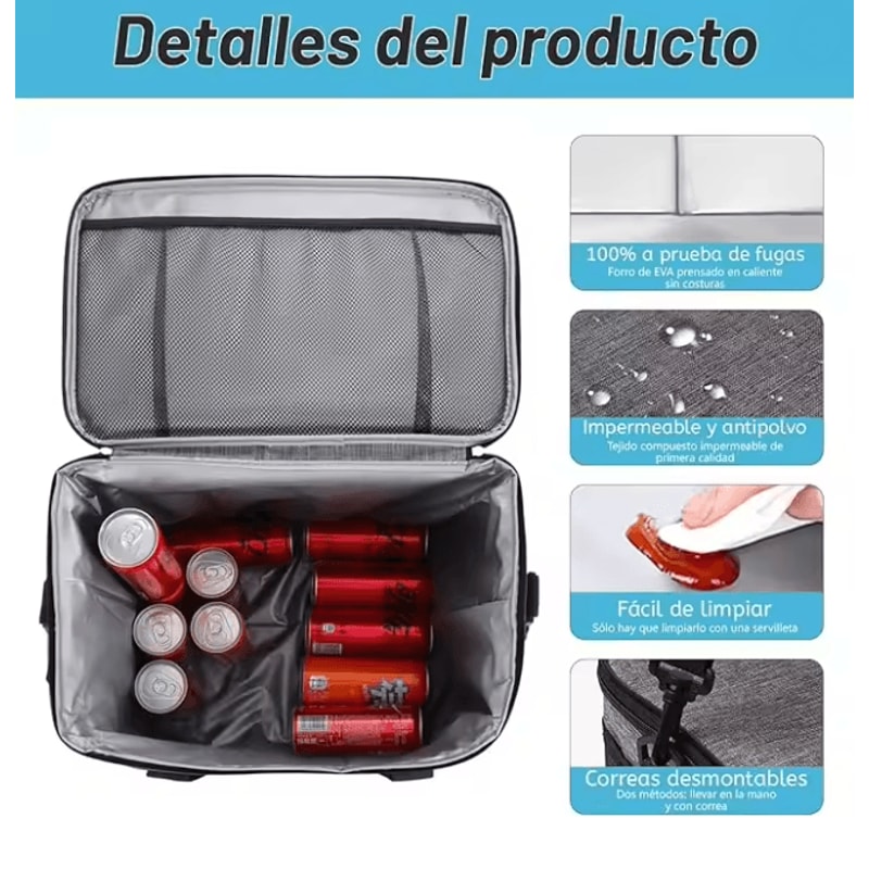 Large Capacity Leakproof Picnic Bag Insulated Lunch Tote 3