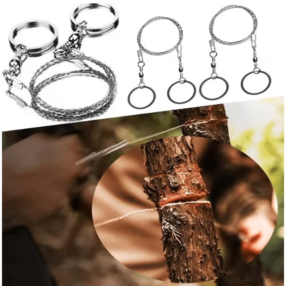 Portable Stainless Steel Wire Survival Saw Pocket Cutting Tool 0