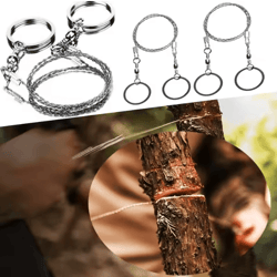 portable stainless steel wire survival saw pocket cutting tool