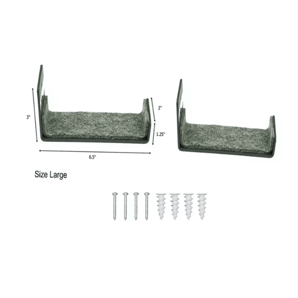 Matte Black Snowboard Wall Rack Ski Board Mount Holder Stand 5