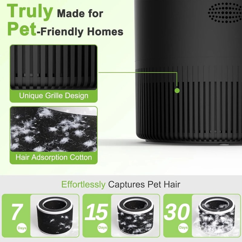 HEPA Air Purifier For Bedroom And Home With Fragrance And Timer 4