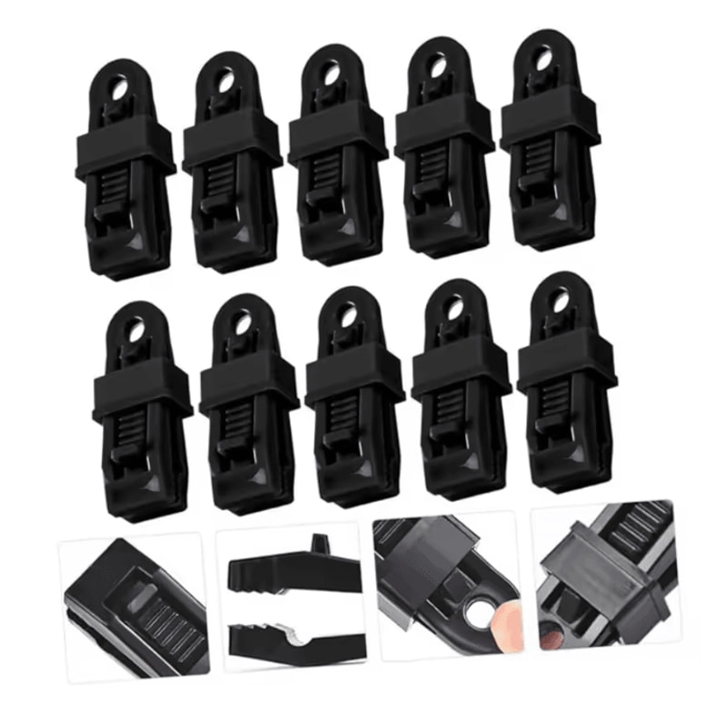 Heavy Duty Tarp Clamp Clips Tent Canopy Grip Anchors 1