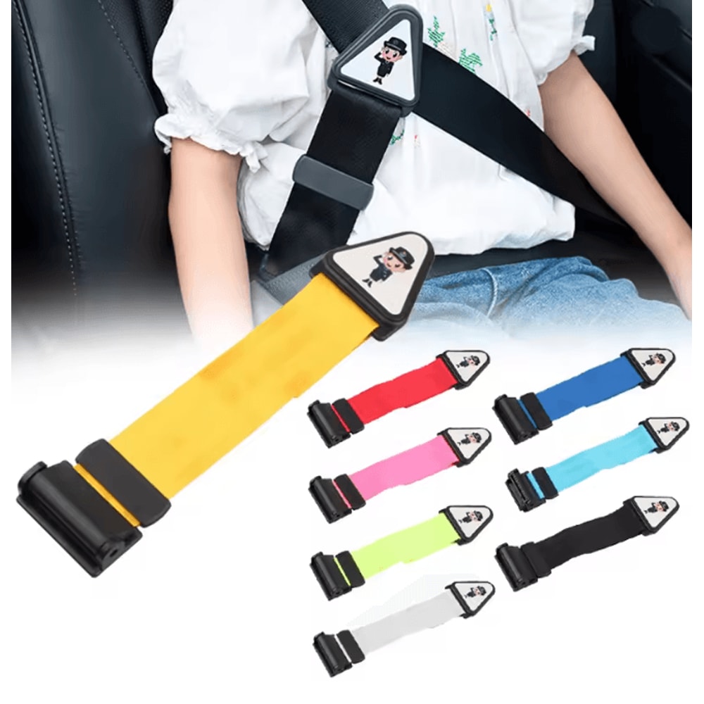 Child Seat Belt Adjuster Shoulder Guard Safety Buckle For Kids 0